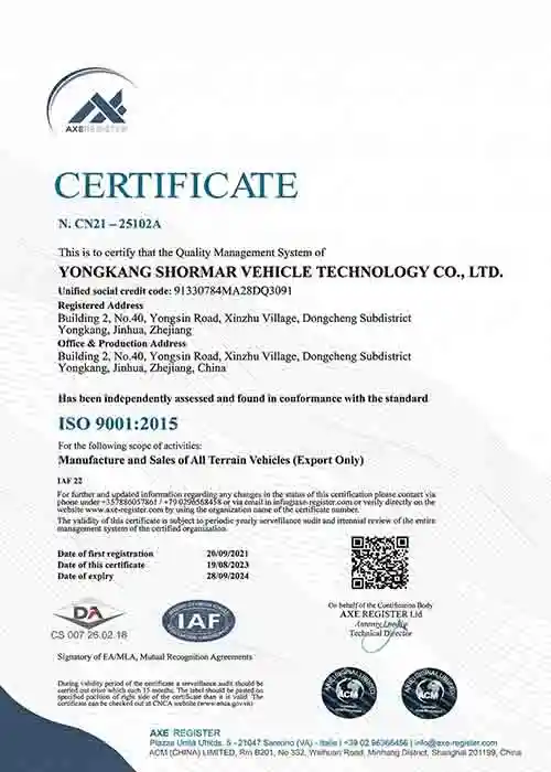 ISO 9001:2015 Quality Management